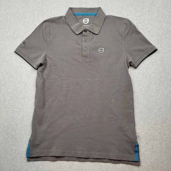 Volvo Polo Shirt Mens Small Gray‎ Official Merchandise Short Sleeve Pique Logo